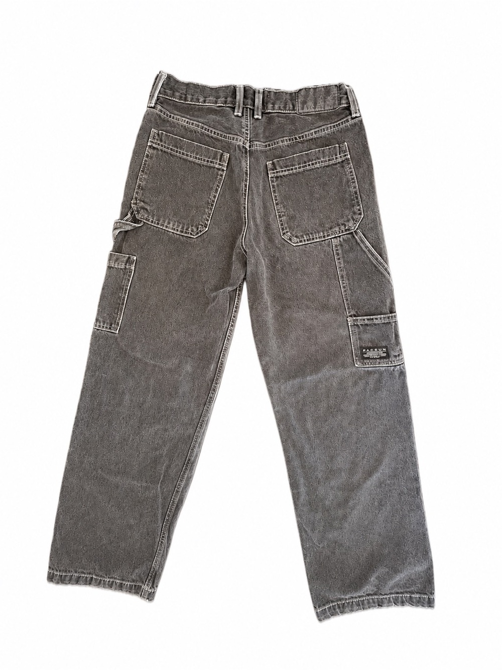 PacSun Dylan Gray Carpenter Work Pants - Utility Pocket Design 28x30